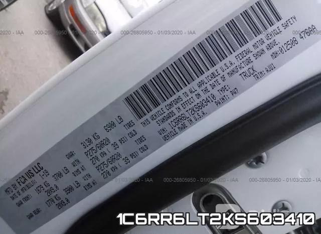 1C6RR6LT2KS603410 фото 10