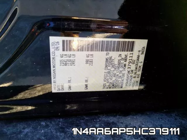 1N4AA6AP5HC379111 фото 2