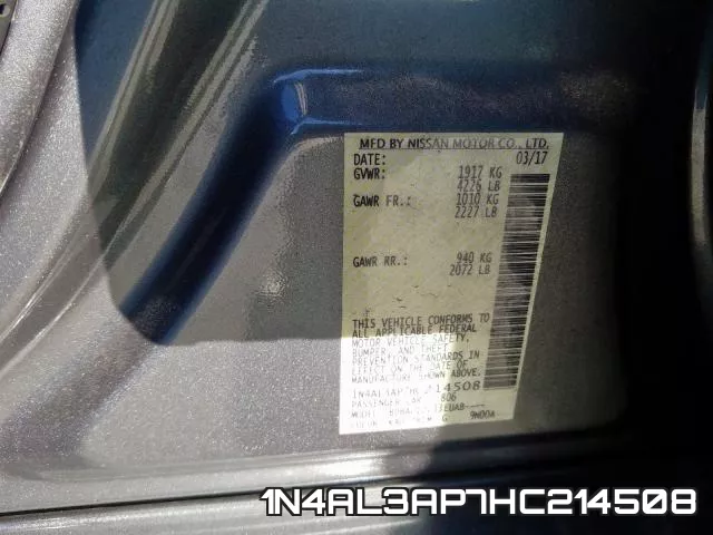 1N4AL3AP7HC214508 фото 2