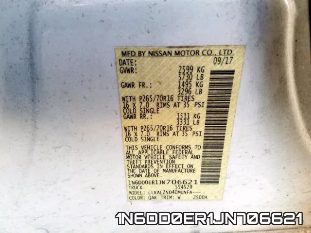 1N6DD0ER1JN706621 фото 2
