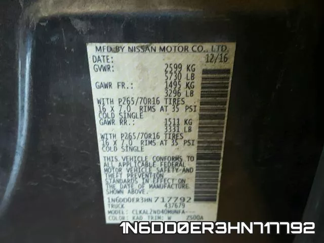 1N6DD0ER3HN717792 фото 2