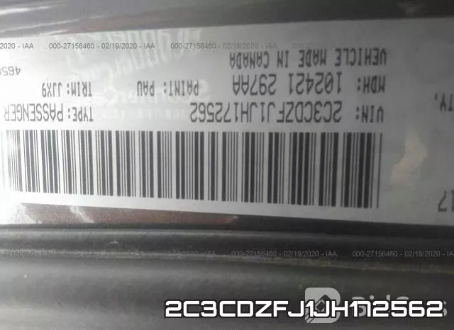 2C3CDZFJ1JH172562 фото 10