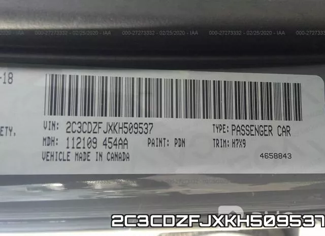 2C3CDZFJXKH509537 фото 10