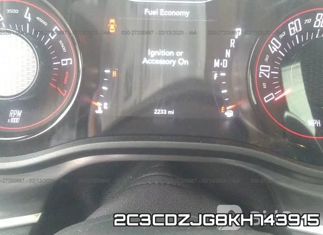 2C3CDZJG8KH743915 фото 8