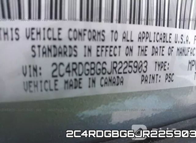 2C4RDGBG6JR225903 фото 10