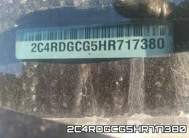 2C4RDGCG5HR717380 фото 10