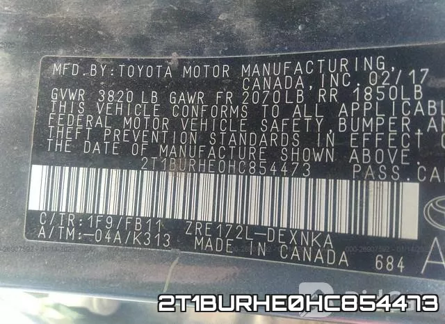 2T1BURHE0HC854473 фото 10