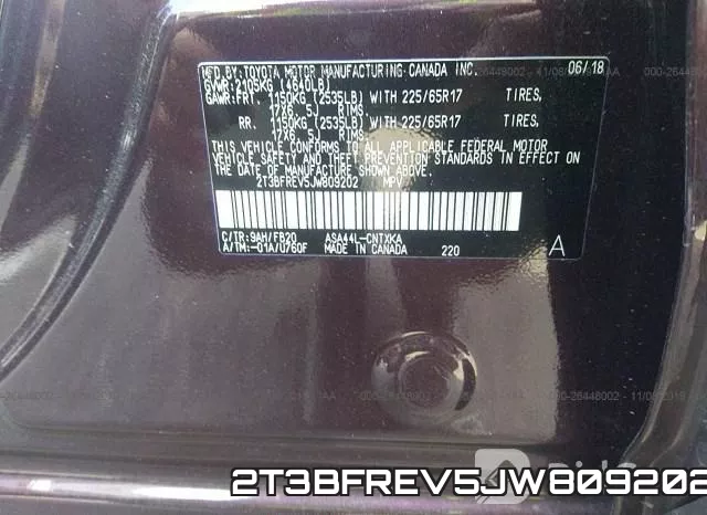 2T3BFREV5JW809202 фото 10