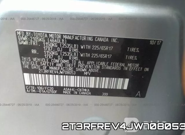 2T3RFREV4JW708053 фото 10