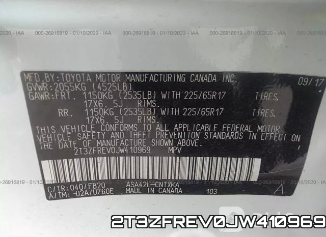 2T3ZFREV0JW410969 фото 10