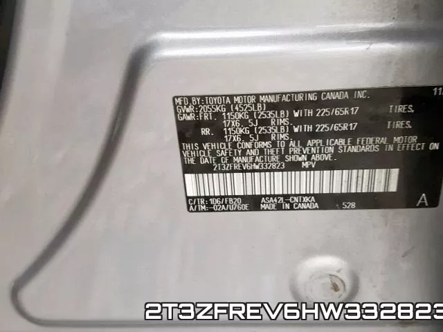 2T3ZFREV6HW332823 фото 2