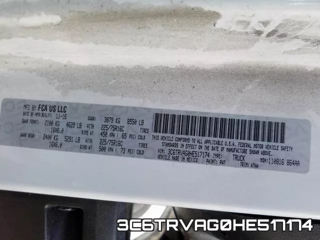 3C6TRVAG0HE517174 фото 2