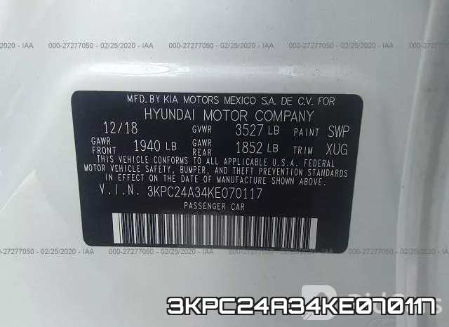 3KPC24A34KE070117 фото 10