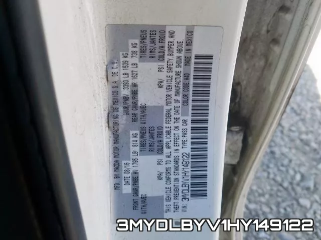 3MYDLBYV1HY149122 фото 2