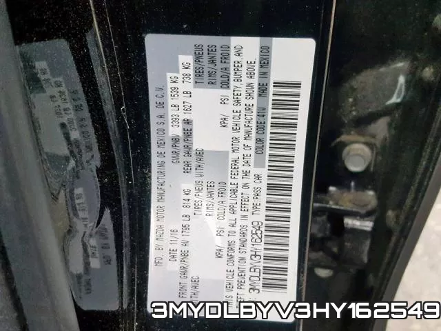 3MYDLBYV3HY162549 фото 2