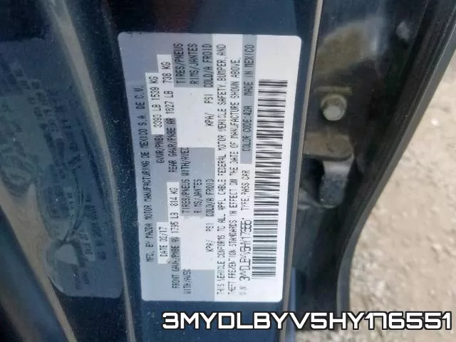 3MYDLBYV5HY176551 фото 2