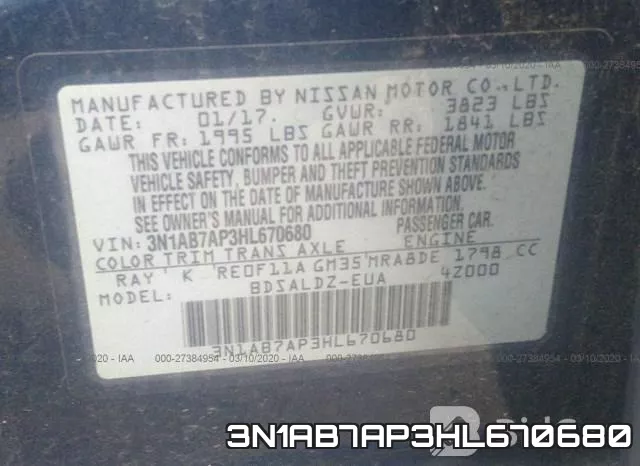 3N1AB7AP3HL670680 фото 10