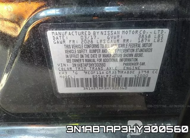 3N1AB7AP3HY300560 фото 10