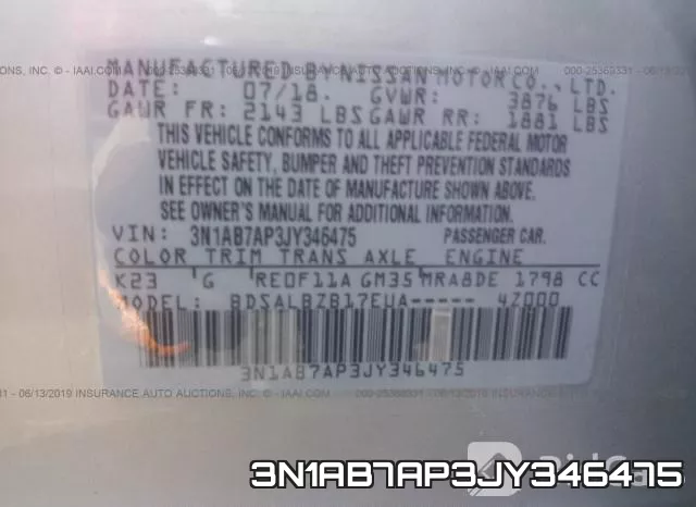 3N1AB7AP3JY346475 фото 10