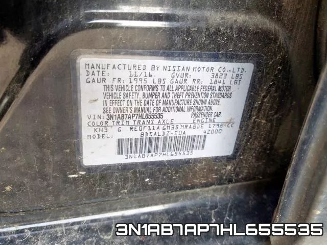 3N1AB7AP7HL655535 фото 2