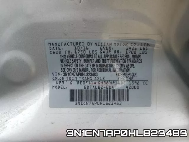 3N1CN7AP0HL823483 фото 2