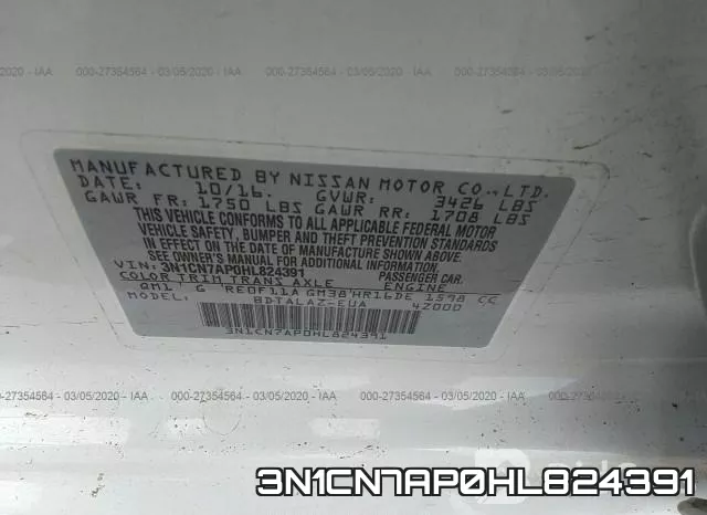 3N1CN7AP0HL824391 фото 10