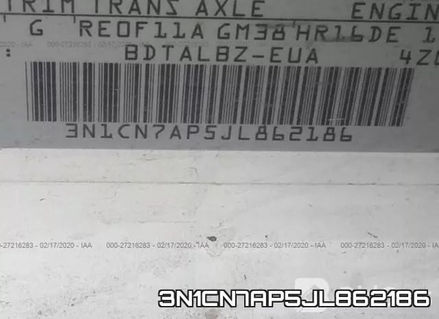 3N1CN7AP5JL862186 фото 10
