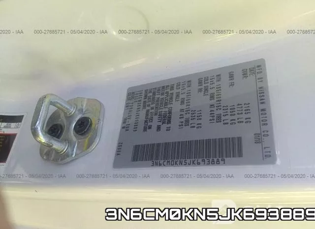 3N6CM0KN5JK693889 фото 10