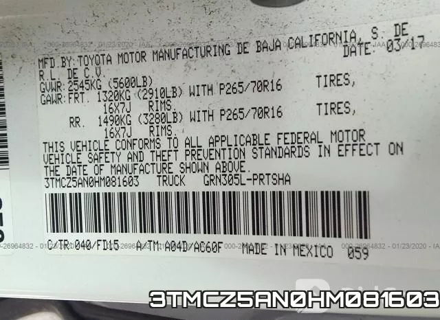 3TMCZ5AN0HM081603 фото 10