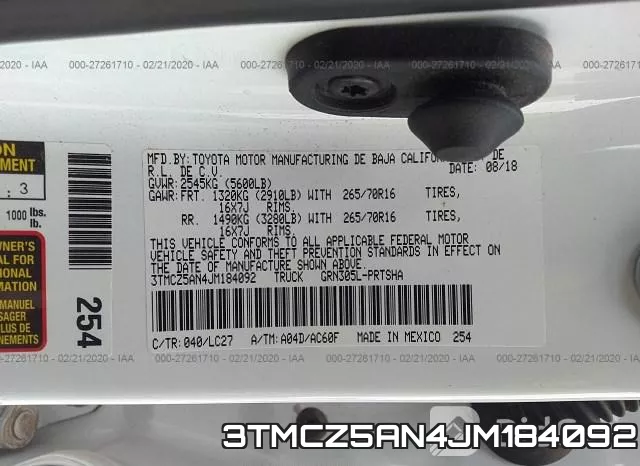 3TMCZ5AN4JM184092 фото 10