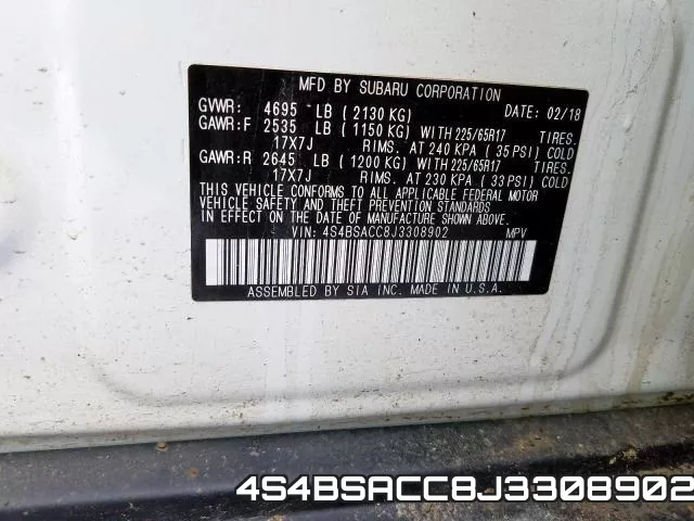 4S4BSACC8J3308902 фото 2
