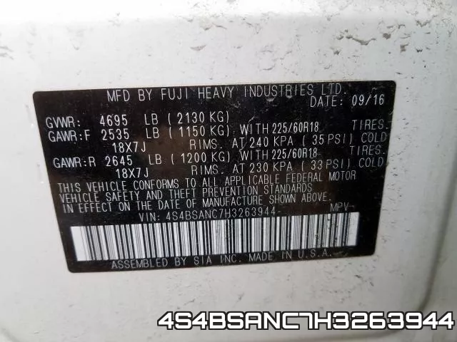 4S4BSANC7H3263944 фото 2