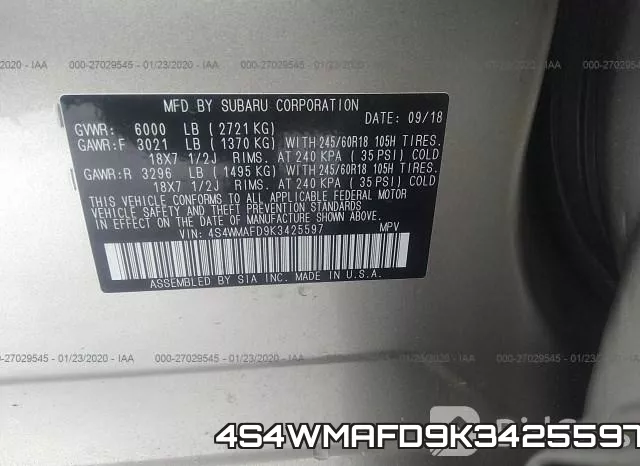 4S4WMAFD9K3425597 фото 10