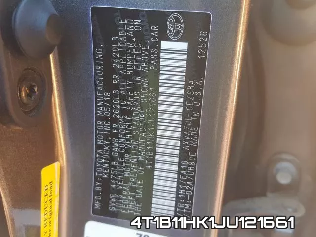4T1B11HK1JU121661 фото 2