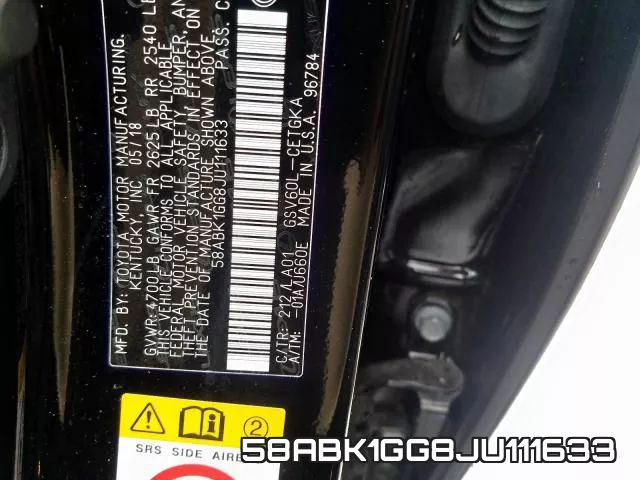 58ABK1GG8JU111633 фото 2
