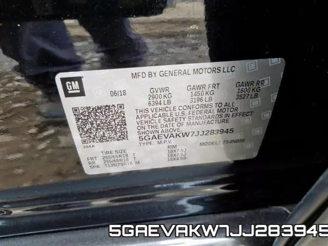 5GAEVAKW7JJ283945 фото 2