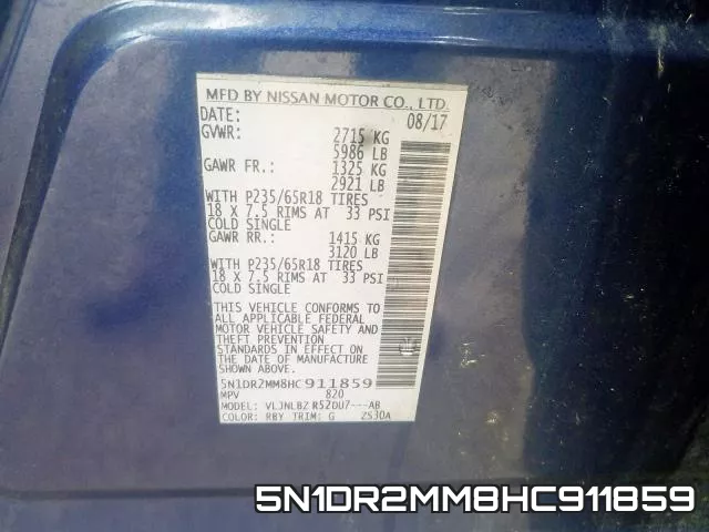 5N1DR2MM8HC911859 фото 2