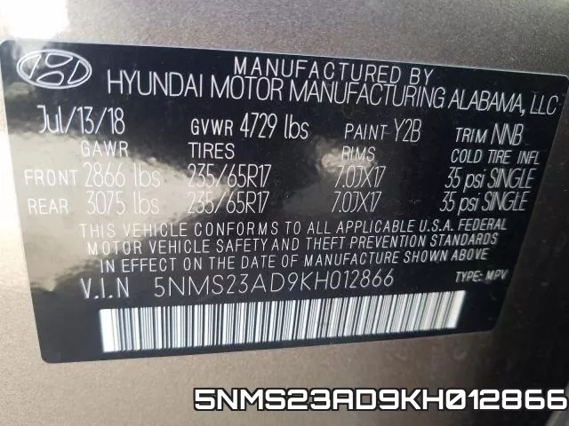 5NMS23AD9KH012866 фото 2