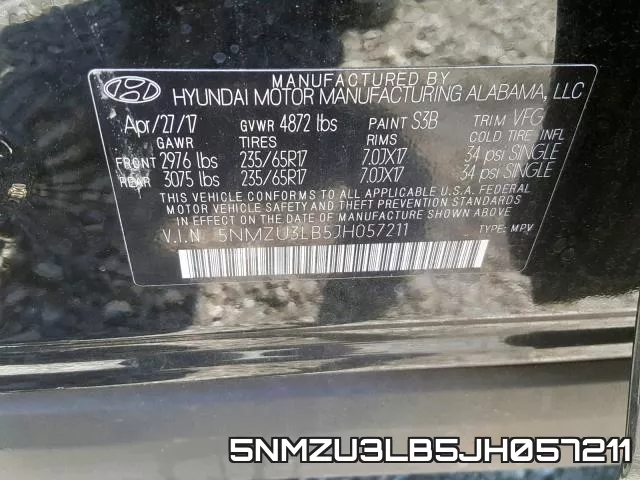 5NMZU3LB5JH057211 фото 2
