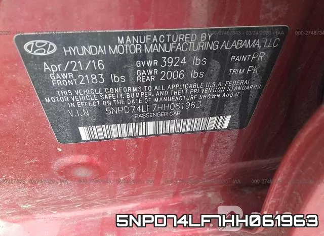 5NPD74LF7HH061963 фото 10
