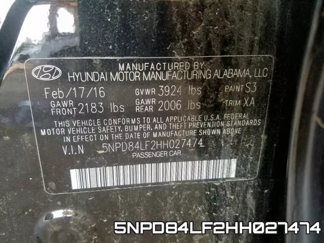 5NPD84LF2HH027474 фото 2