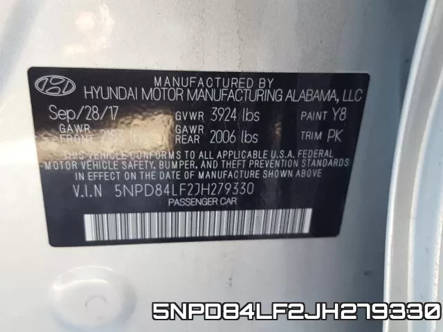 5NPD84LF2JH279330 фото 2