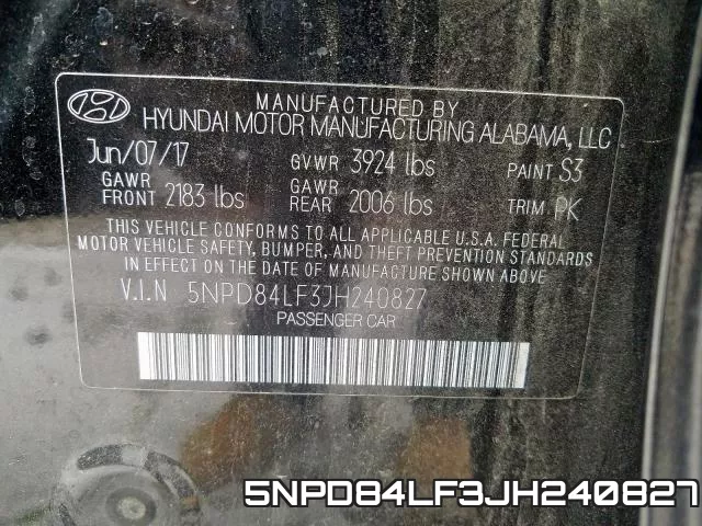 5NPD84LF3JH240827 фото 2