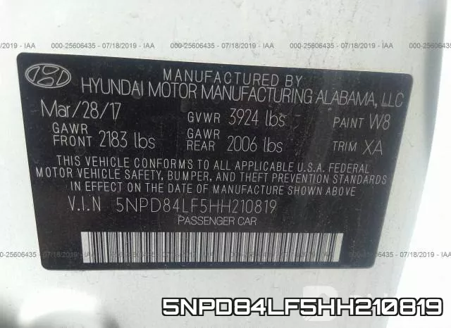 5NPD84LF5HH210819 фото 10