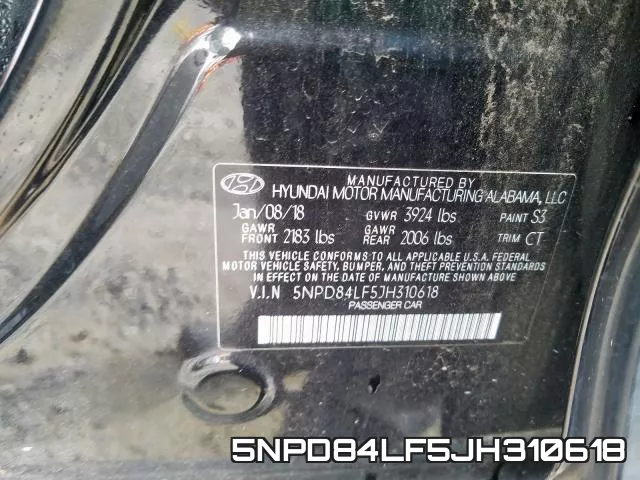 5NPD84LF5JH310618 фото 2