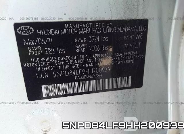 5NPD84LF9HH200939 фото 10