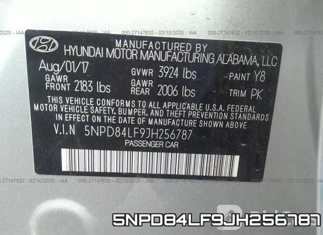 5NPD84LF9JH256787 фото 10