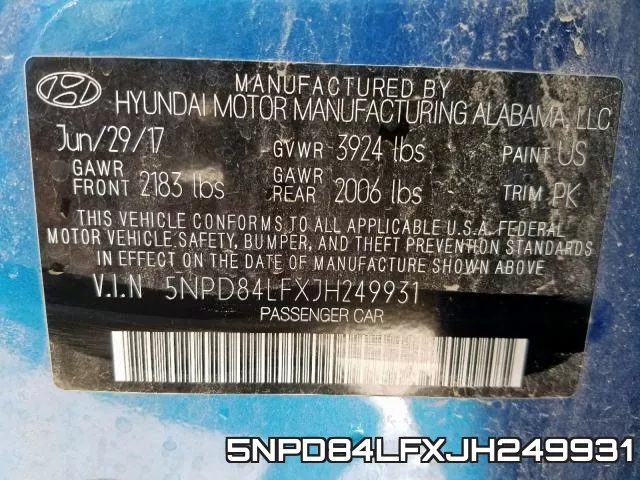 5NPD84LFXJH249931 фото 2