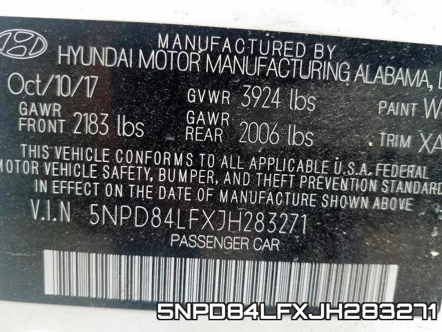 5NPD84LFXJH283271 фото 2