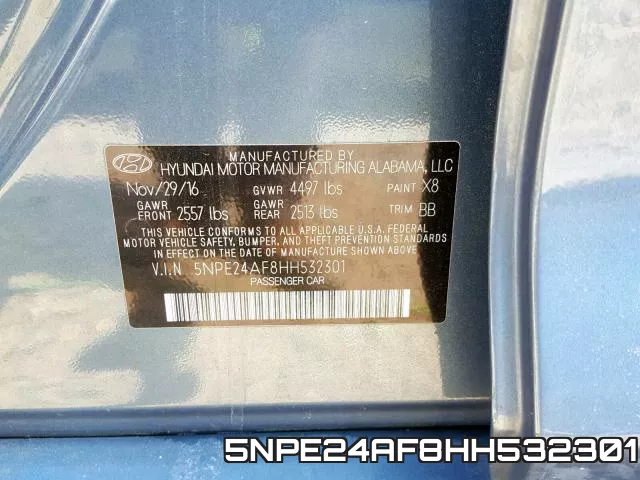 5NPE24AF8HH532301 фото 2